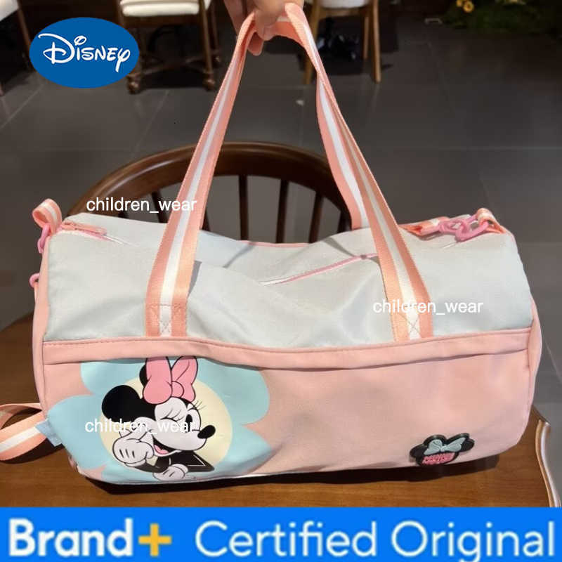 Disney New Cartoon Minnie Pattern Bowling Bag Fashionable and Versatile Daily Sports Crossbody Handbag H260305
