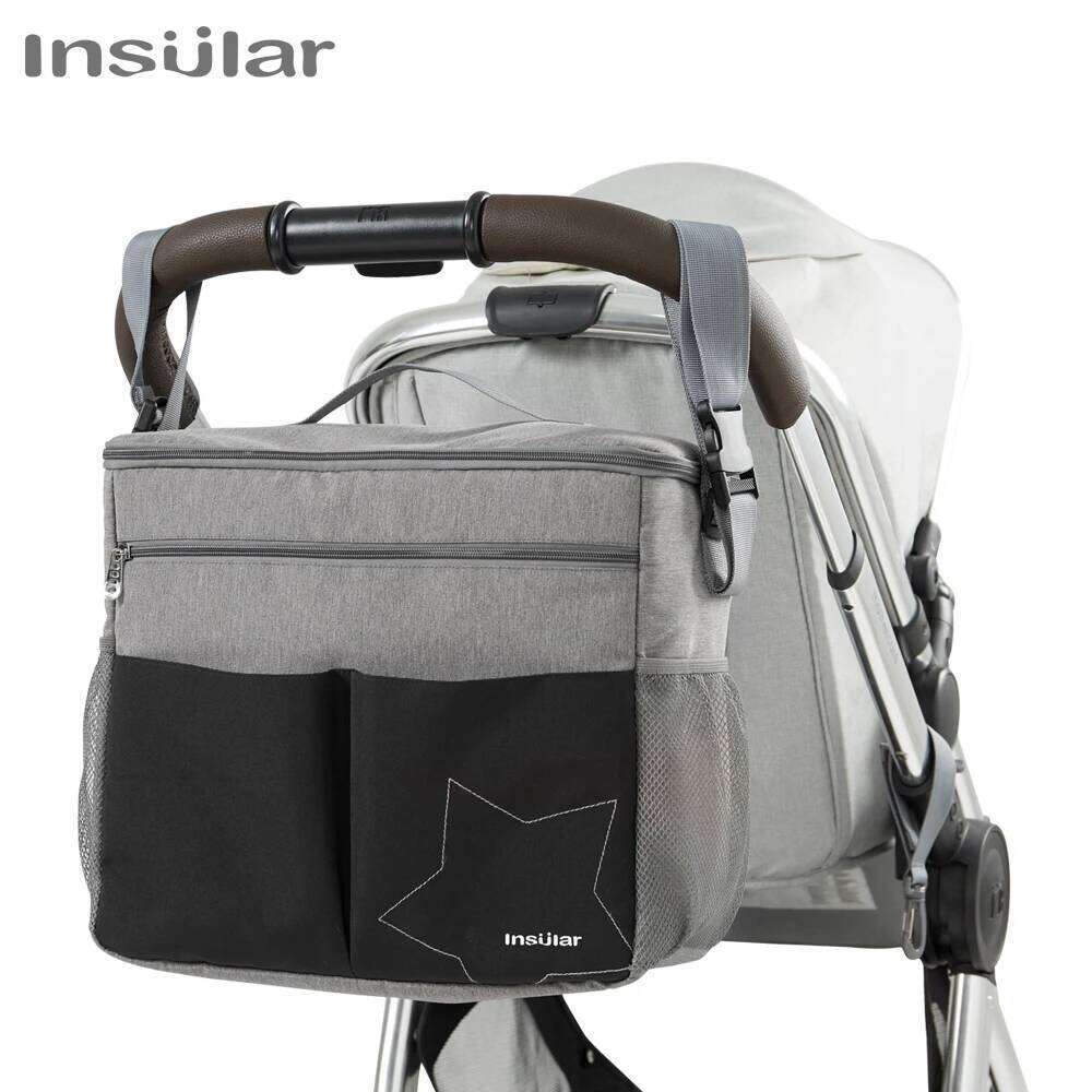 Insular Mommy Diaper Mother Large Capacity Travel Nappy Backpacks with Anti-loss Zipper Solid Baby Maternity Nursing Bags Z260304