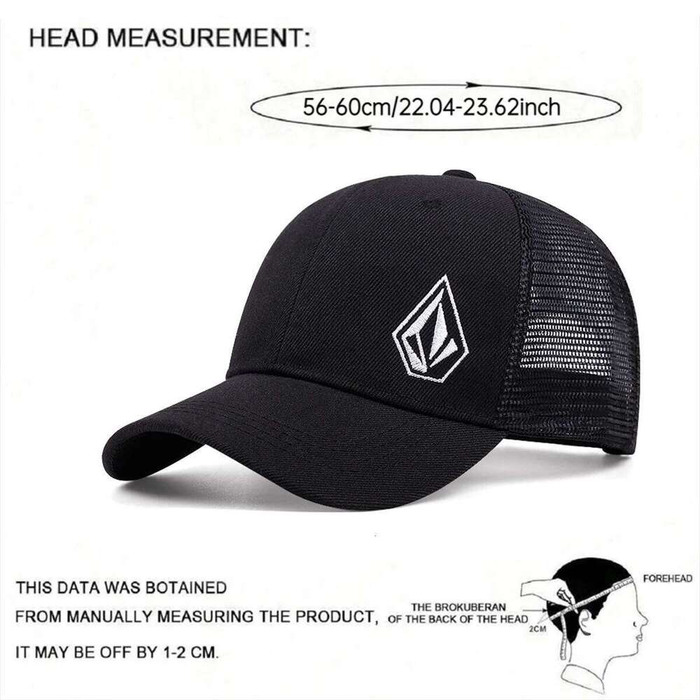 2025 New Diamond Embroidered Cotton Mesh Men's Hip Hop Decorative Women's Outdoor Sports Sunshade Baseball Hat Y260304