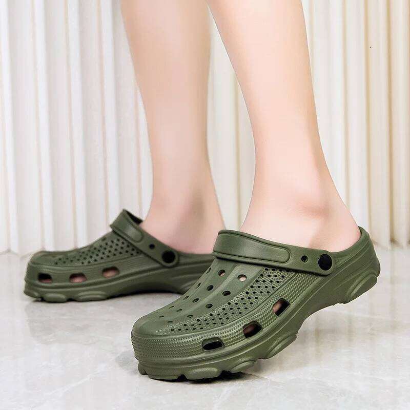 Kidmi Classic Clogs Slippers Garden Outdoor Breathable Holes Shoes Unisex Vacation Summer Men EVA Sandals