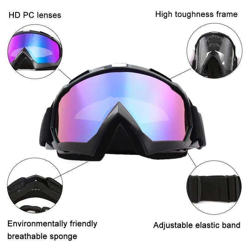 Skiing Windproof Cycling Motorcycle Anti-Fog Ski Goggles Snowmobile Eyewear Outdoor Sport Snow Snowboard Glasses S260304