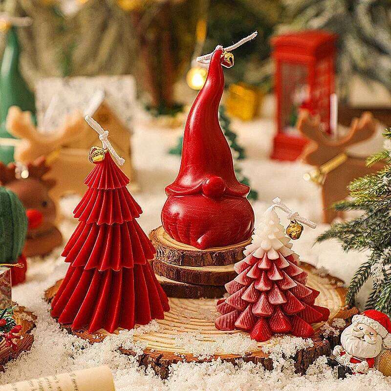 Tree Scented Home Decorative Guest Gift Set Christmas Holiday Souvenir Candles W260304 W260305