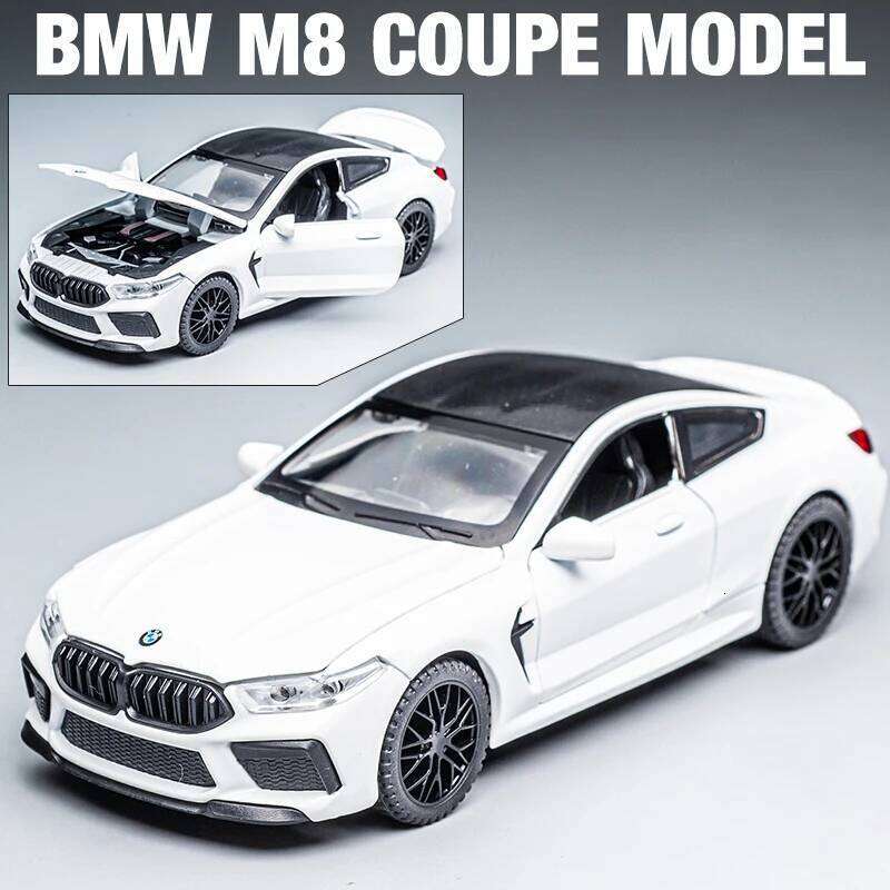 1:32 BMW M8 IM Supercar Alloy Diecasts & Vehicles Metal Car Model Sound and light Collection Kids Toy C260305