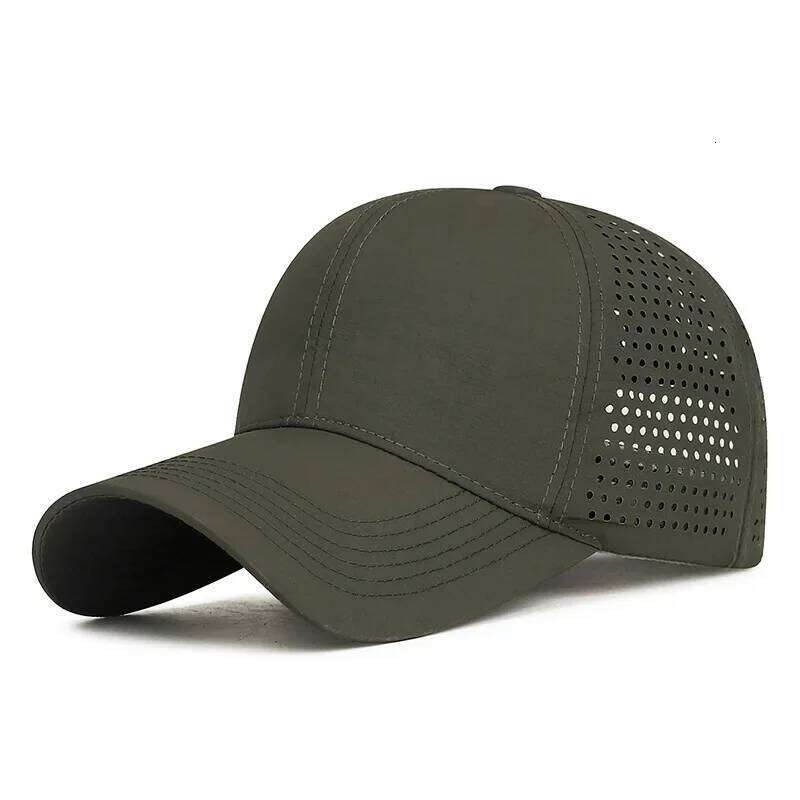 Lightweight Sport Sun for Men and Women Quick-Dry Laser-Punched Breathable Hat Outdoor Baseball Cap Y260304