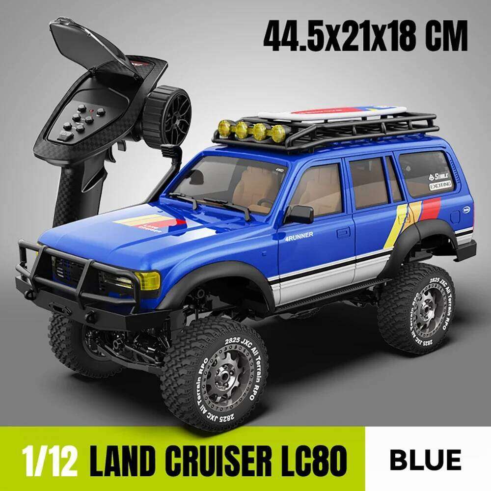 JXC 1/12 LC80 Simulation Land Cruiser 2.4GHz RTR RC Electric Remote Control Model Car Rock Crawler Adult Children's Toys Z260304