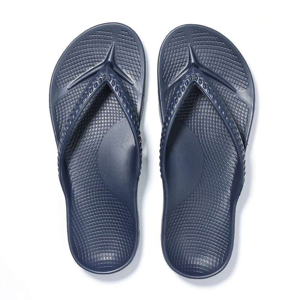 Kidmi Men Orthotic Sandals for Plantar Fasciitis Relief Summer Beach Flip Flops Vacation Shower Cloud Slippers