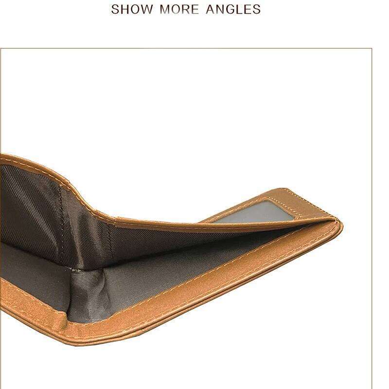 Geestock Men's Retro Casual Short Oil Wax Leather Wallet Clip Bag Lightweight Card Holder Coin Purse Daily C260304