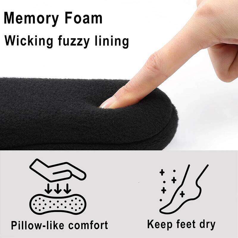 Kidmi with Soft Rubber Sole Women Shoes Fashion Curly Fleece Upper Lightweight Women's House Memory Foam Slippers