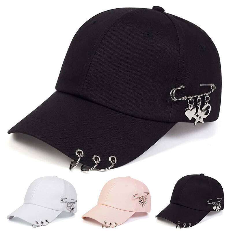 Unisex Star Iron Ring Baseball Caps Spring and Autumn Outdoor Adjustable Casual Hats Sunscreen Hat Y260304