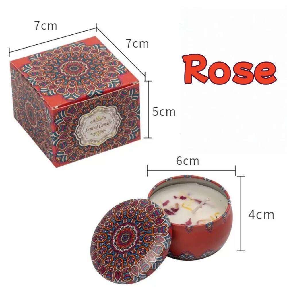 2025 Vintage Scented Candles Soy Wax Jars Flower Fragrance Scent Candle Wedding Ceremony Birthday Gifts Home Decoration W260304 W260305