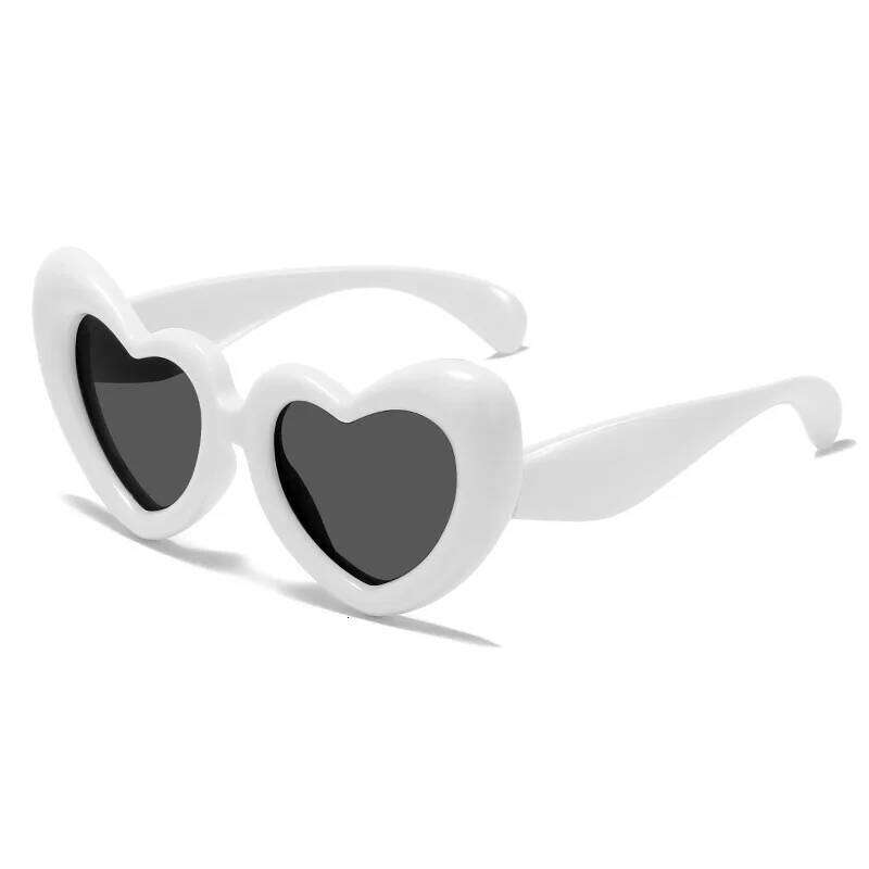 2024 New Children's Sunglasses And Funny Inflatable, Cute Heart Shaped Sunglasses, Female Instagram, Concave Shape Z260305