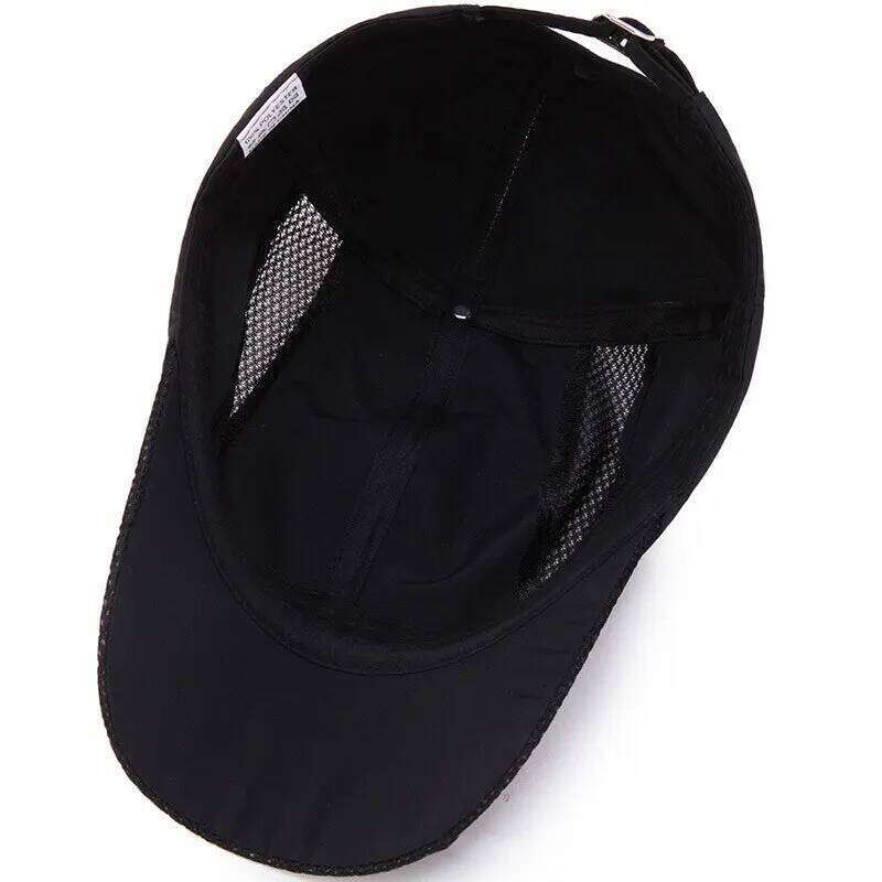 Summer Outdoor Sports Quick-Drying Mesh Baseball Yuda Men Cap Simple Solid Color Hat Y260304