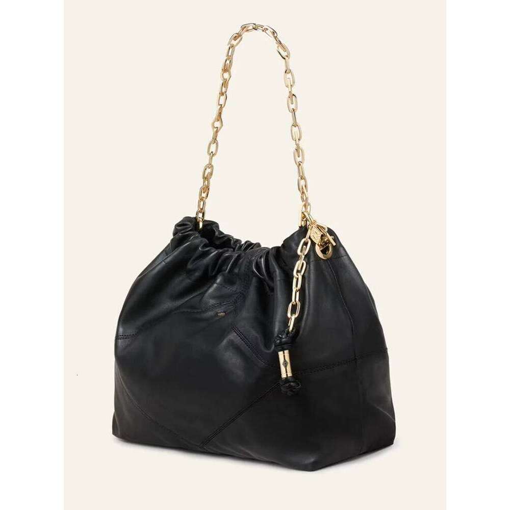 Ba Sh New Black Large Capacity Single Shoulder For Women Fashionable And Casual Bucket Bag XIU LAI SI