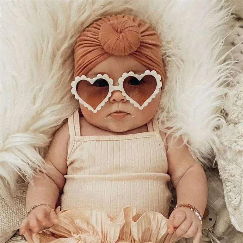 Heart Shaped Sunglasses Children Boys Girls UV400 Sunglassese Outdoor Cute Cartoon Eyewear for Kids Z260305