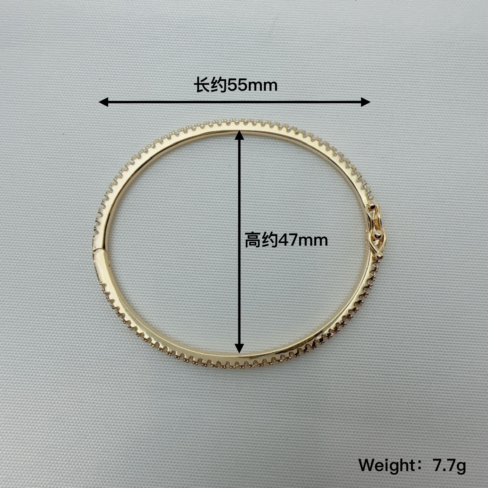 Fashion Classic Bangle Silver Color Bracelet With Stone For Women Wedding Party Small Bracelet High Quality Jewelry 250322