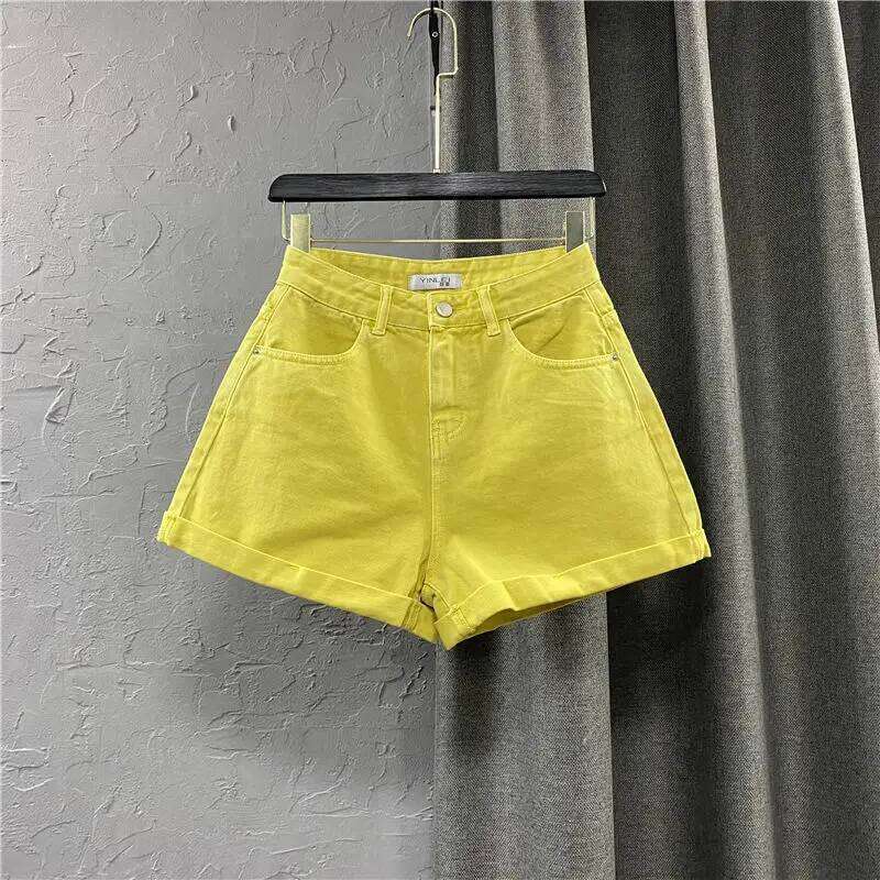 Korean Denim 2025 New Summer A-line Hot Pants Ropa Mujer Jean Shorts XJ260305