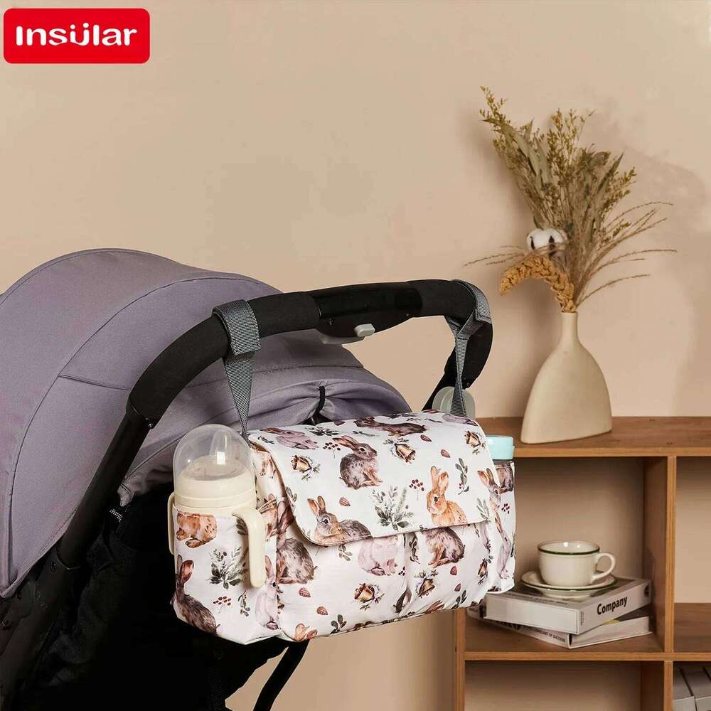 bag Cartoon Baby Organizer Nappy Diaper Bags Waterproof Buggy Pram Cart Basket Hook Stroller Accessories Z260304
