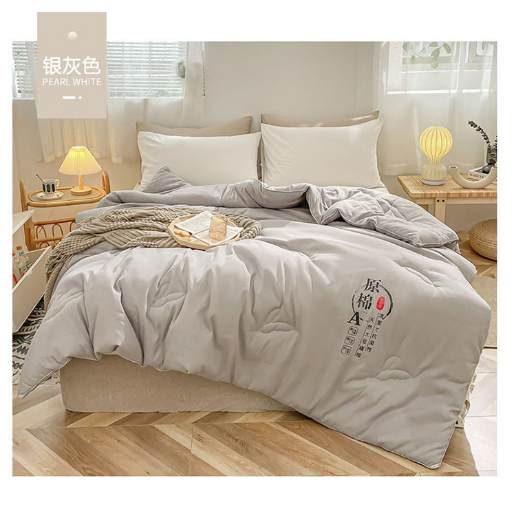 Soybean Fiber Spring Autumn Cool Air Conditioning Core Summer Thin Four Seasons Universal Single Double Winter Cotton Quilt