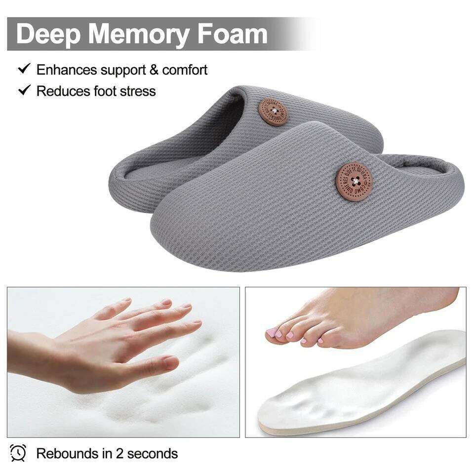 Classic Indoor Fashion House Outdoor Antiskid Soft Men Flat Slippers Winter Bedroom Shoes