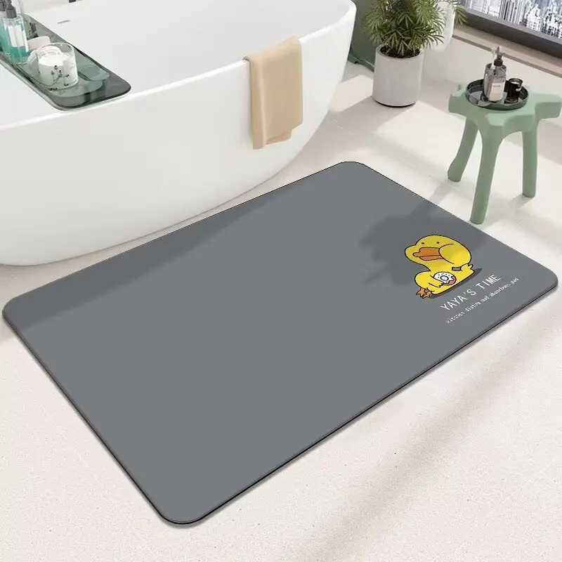 Diatom mud quick-drying soft floor mat bathroom door water absorption non-slip foot mat bathroom small carpetT260305