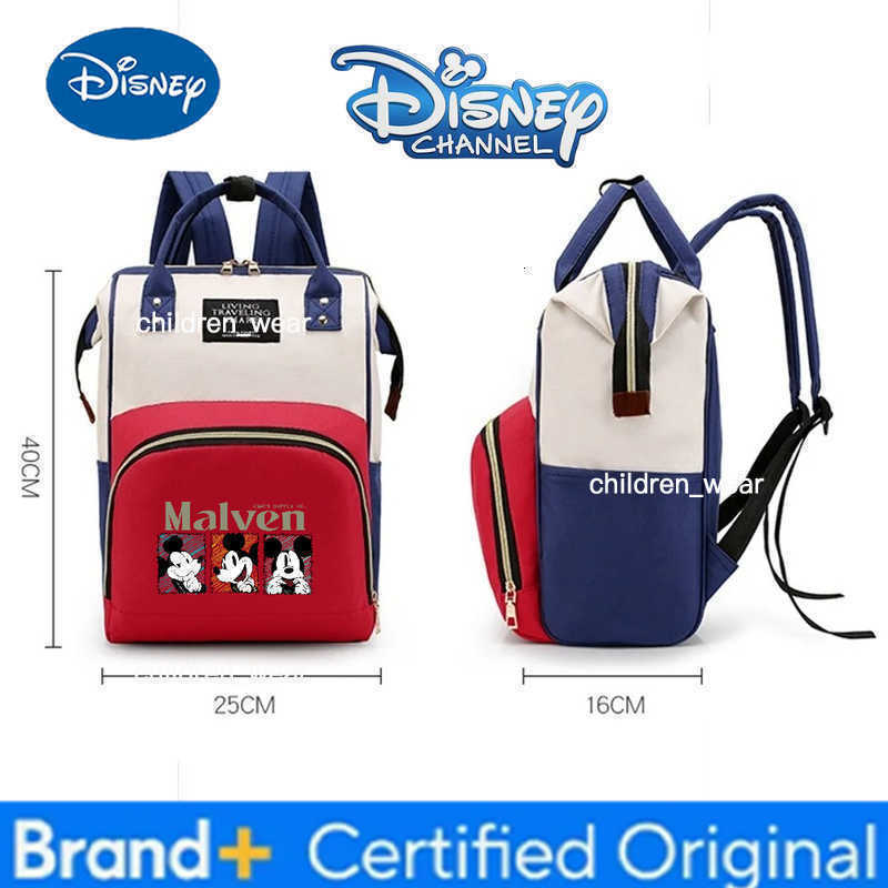 Disney Mickey Mouse Style Mommy Bag Merch Waterproof Diaper Backpack Fashion Large Capacity Maternity Baby Care Travel Nursing H260305
