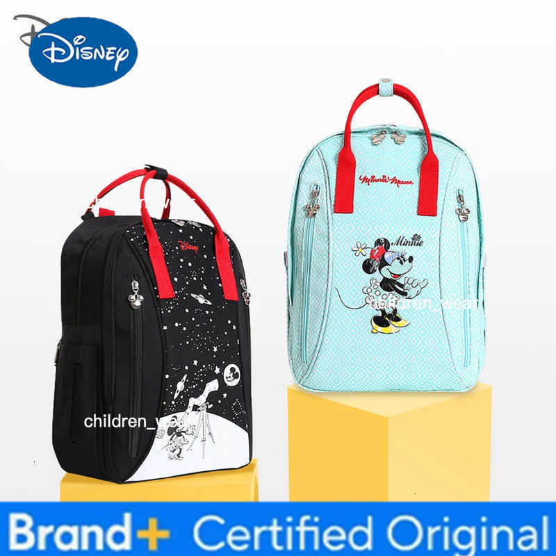 Disney Baby USB Bottle Insulation Heating Diaper Backpack Mummy Nappy Changing Bags For Baby Care Mom Stroller Oxford Handbags H260305