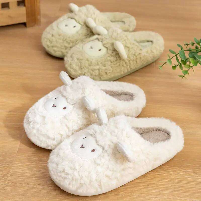 New Autumn Winter Women Men Slippers Bottom Soft insole Home Shoes Thick Slipper Indoor Non-slip Slides Comfortable Footwear