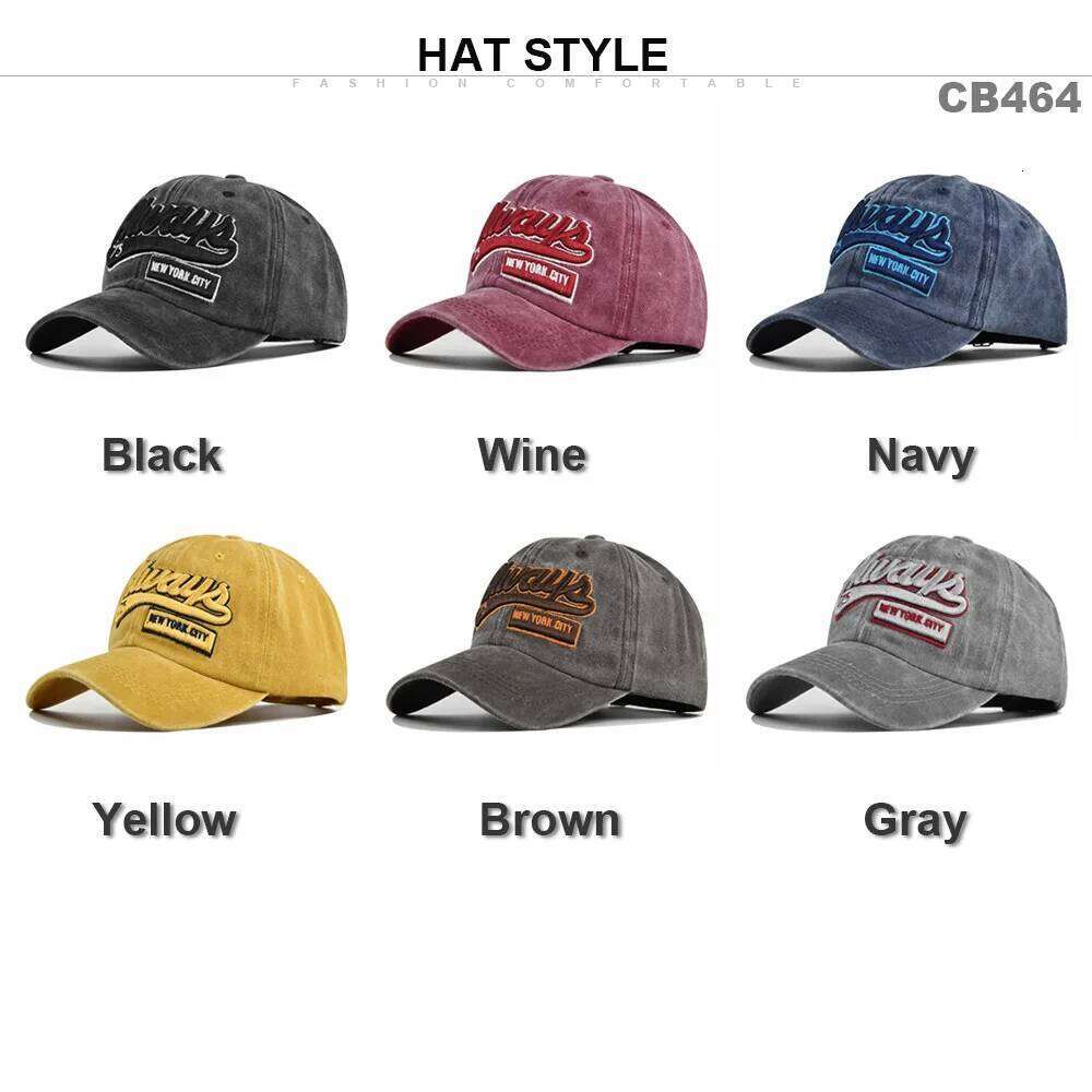 Men's ALWAYS Embroidered Baseball Snapback Caps Hip-hop Hats Outdoor Adjustable Unisex Sunshade Cowboy Sunscreen Hat Y260304