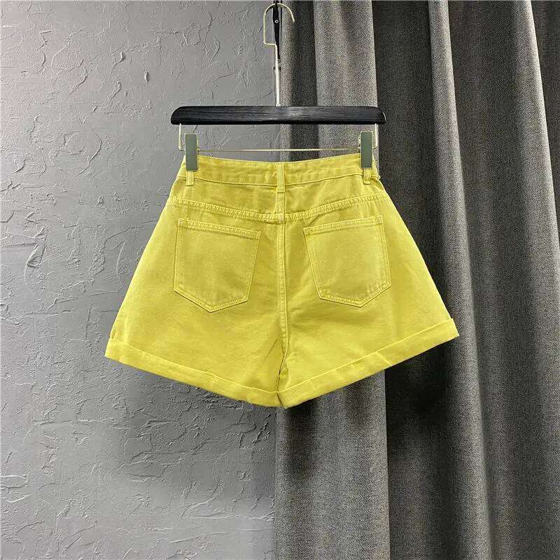 Korean Denim 2025 New Summer A-line Hot Pants Ropa Mujer Jean Shorts XJ260305