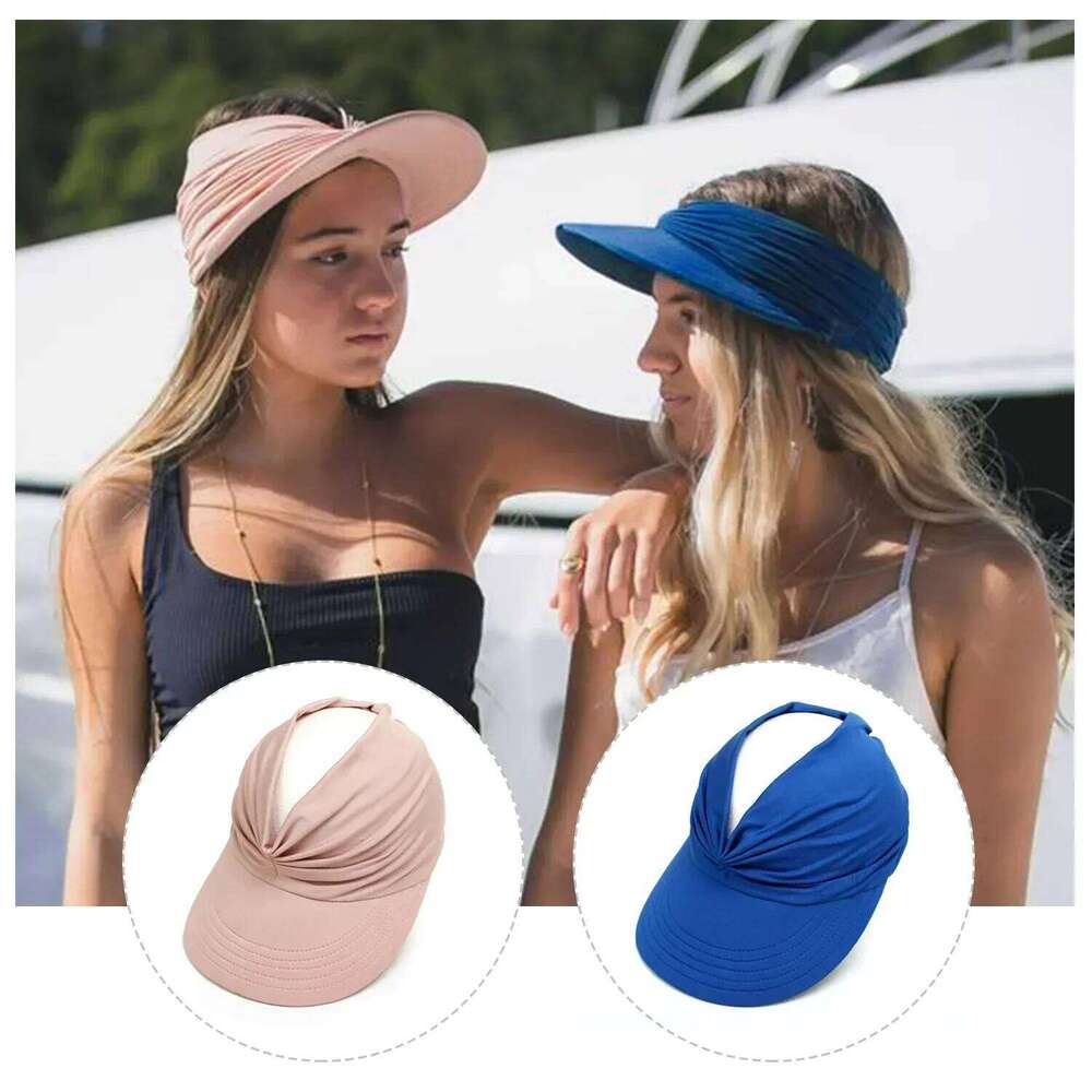women Beach spring and summer new empty top sun hat ladies sports sun-protection outdoor running cap Y260304