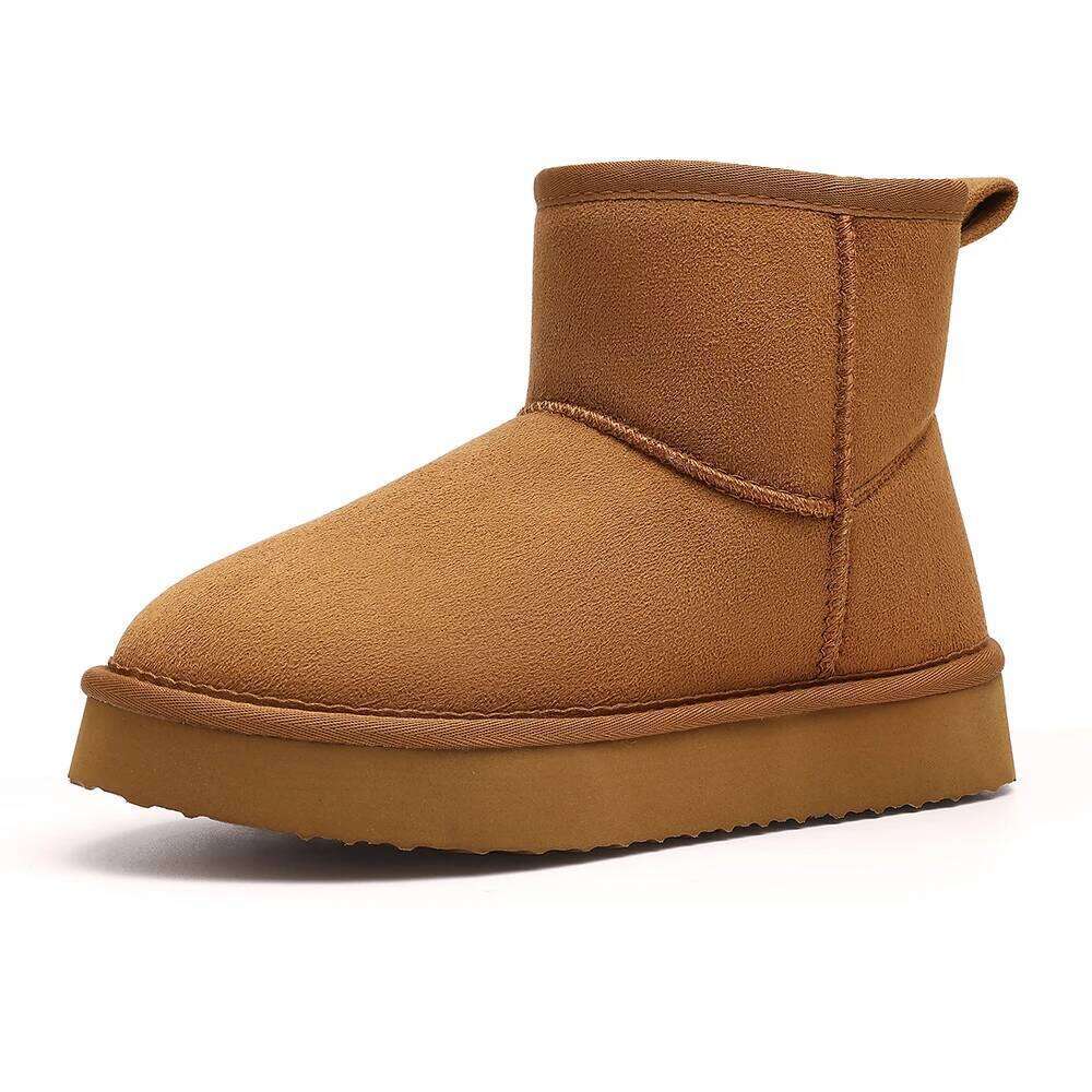 Kidmi Fashion Brand Snow Winter Warm Platform Outdoor Fuzzy Antiskid Home Women Waterproof Boots
