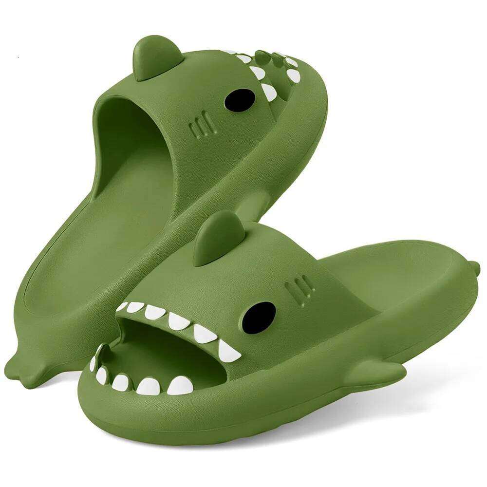 KIDMI Cloud Slippers Shark Cute Slides for Women Man Summer Boys Girls Outdoor Beach Sandals Shower Couple Shoes
