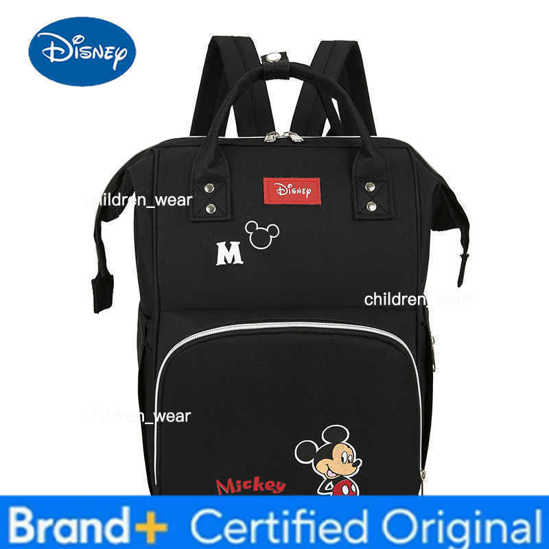 Disney Mickey New Fashion Diaper Bag Baby Diaper Bag Travel Cart Bag Large Capacity Mom Maternity Backpack Baby Maternity Bag H260305