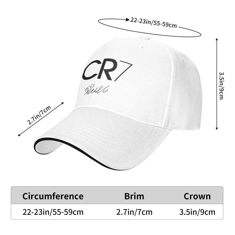 Baseball Cristiano-Ronaldo CR7 Accessories Unisex Casquette Hats Cap Casual Outdoor Workouts Adjustable Fit Snapback Hat Y260304