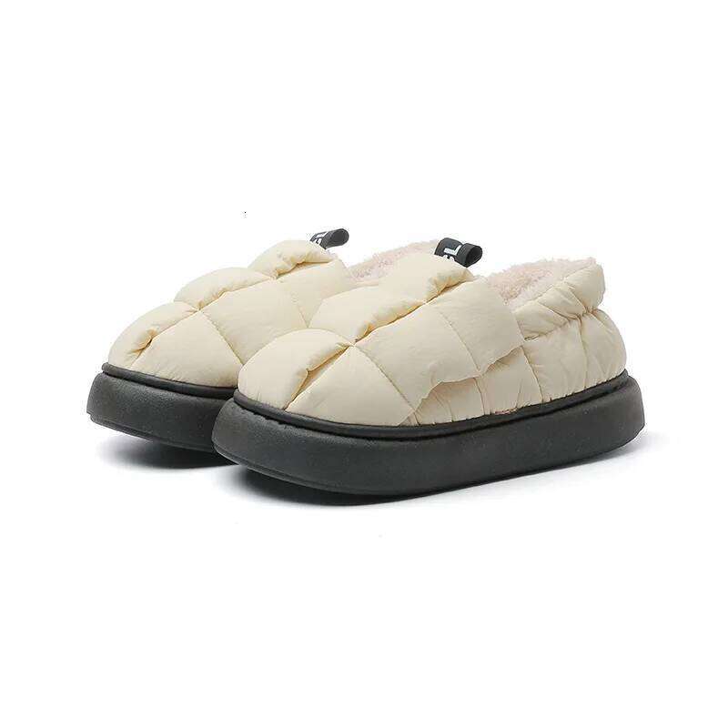 Kidmi Winter Fur Women Fashion Outdoor Waterproof House For Men With Padded Shoes Indoor Fluffy Cotton Slippers