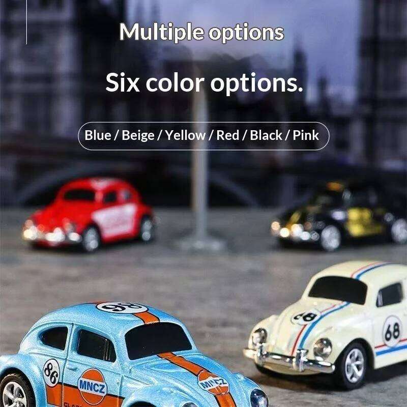 Mini Retro Beetle Remote Car Bluetooth Phone Control Adjustable Speed Drift Alloy Children's Toy Z260304