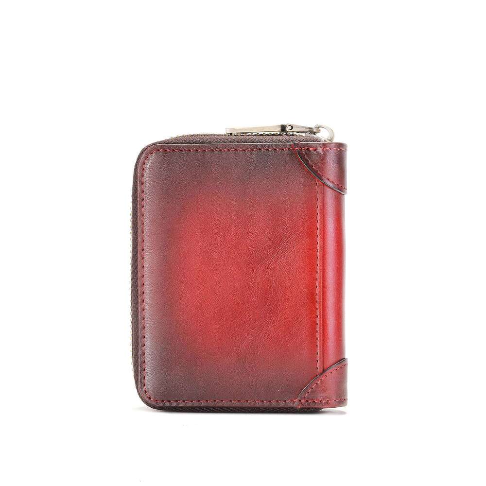 BULLCAPTAIN Men RFID Blocking Bifold Wallet Genuine Leather Holder Wallets with 11 Card Slots C260304
