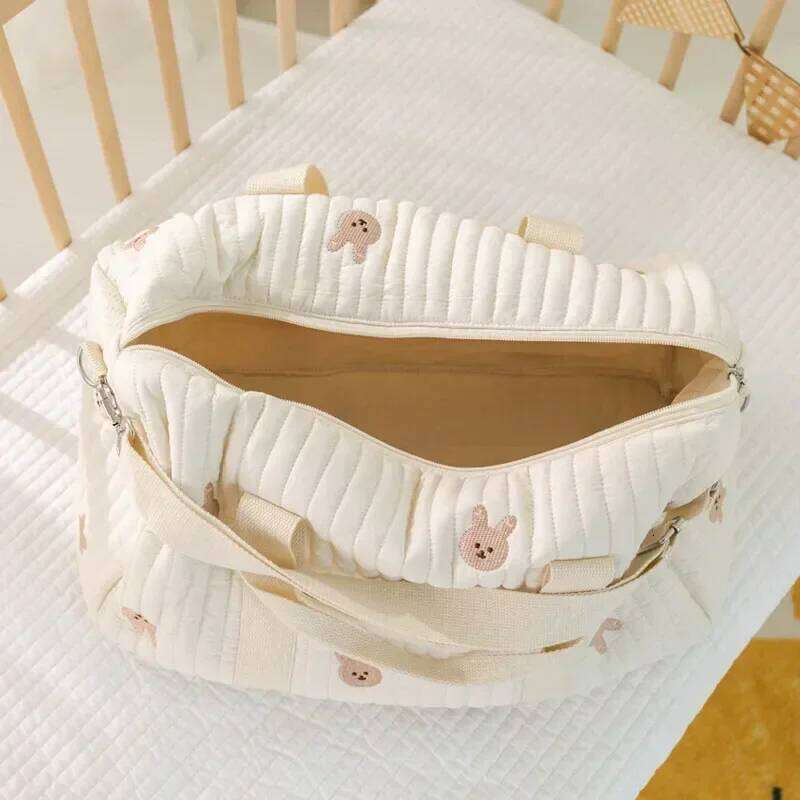 Mommy Bear Maternity Pack Baby Diaper Stroller Nappy Organizer Portable Luggage Tote Bags Travel Changing Messenger Bag Z260304