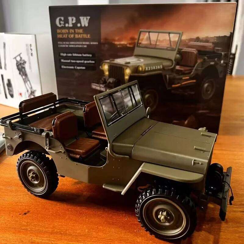 HengGuan HG4-58 1:14 Scale 4WD Electric Retro Jeep RC Car Remote Control Off-Road Climbing Vehicle Simulation Model Toy for Boys Z260304