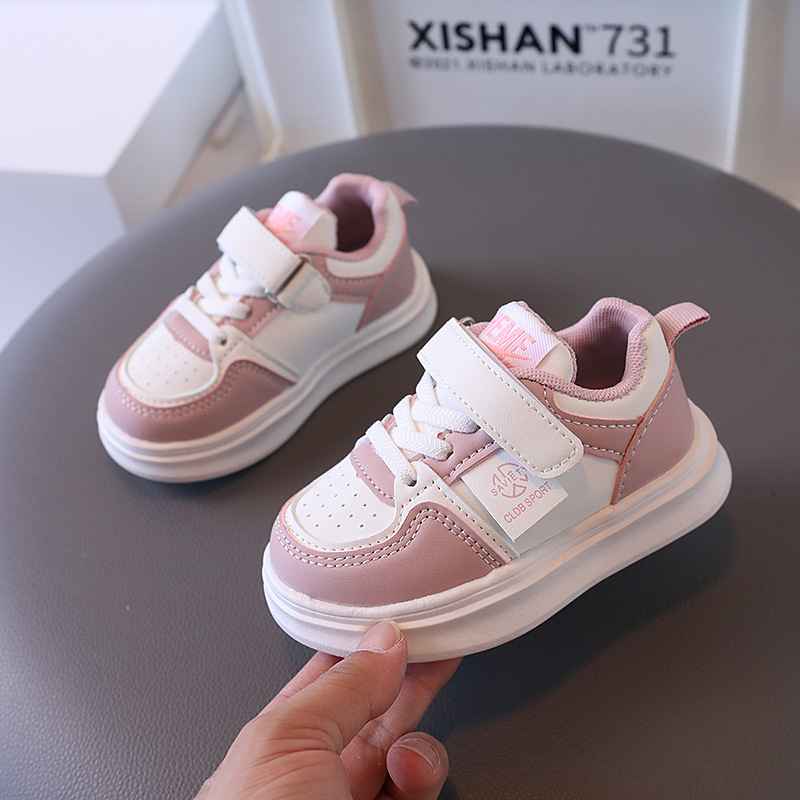 Free Shipping Kid's Shoes Kids Sports Shoes, Boys Girls Sneakers for Children Youth Casual Running Student's white shoes Size 24-31