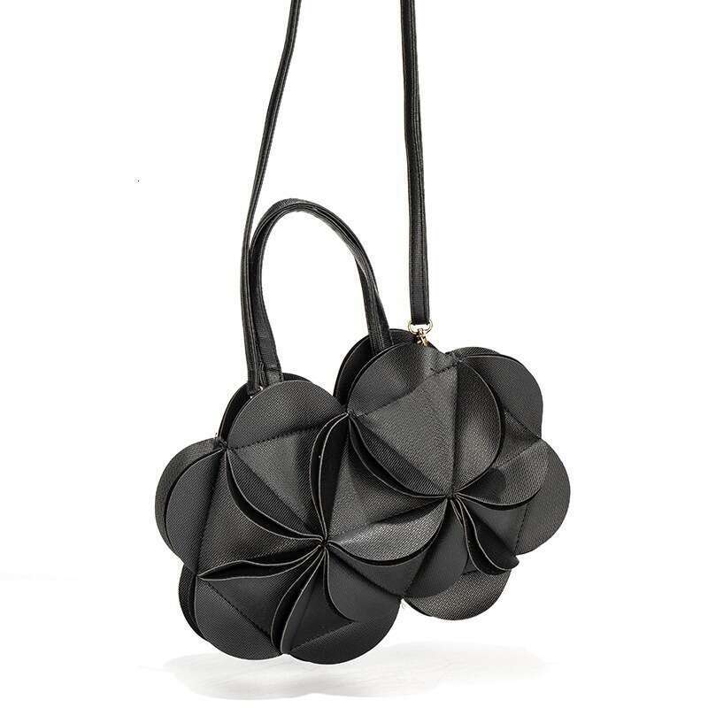 Niche Design Floral Shape Single Shoulder Crossbody Creative Cute Pleated Handbag For Women Korean Japanese Fashion Evening Bag Kl928