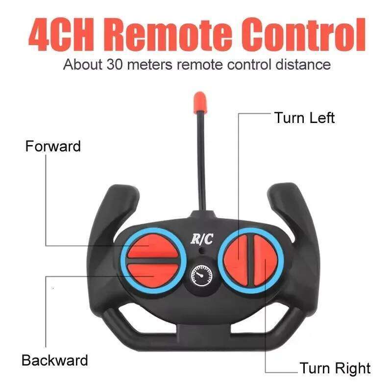 RC Car 2.4G 4CH Remote Control 1:18 With Led Light Sports Cars High Speed Radio Drift Vehicle Racing Boys Girls Toy For Children Z260304