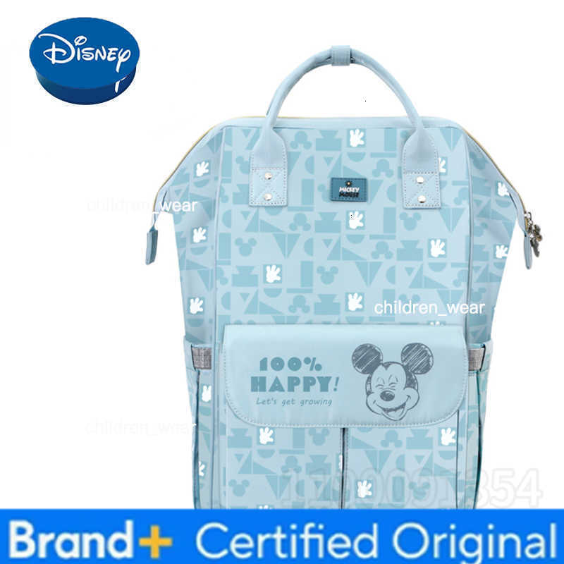 Disney Mickeys New Diaper Bag Backpack Cartoon Cute Baby Bag Multifunctional Baby Diaper Bag Luxury Brand Original Backpack H260305