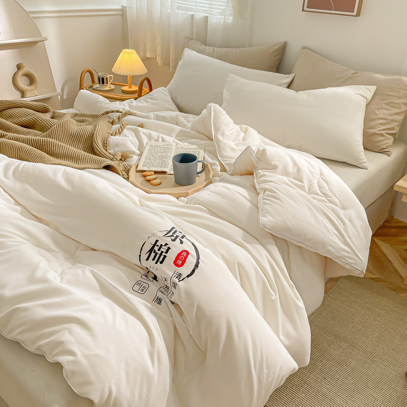 Soybean Fiber Spring Autumn Cool Air Conditioning Core Summer Thin Four Seasons Universal Single Double Winter Cotton Quilt
