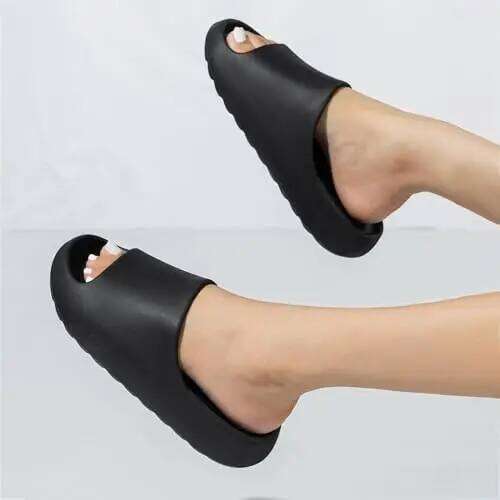 Kidmi Fashion Brand Men Shoes Summer EVA Flat Sandals Outdoor Nonslip Beach Casual Light Cloud Slippers