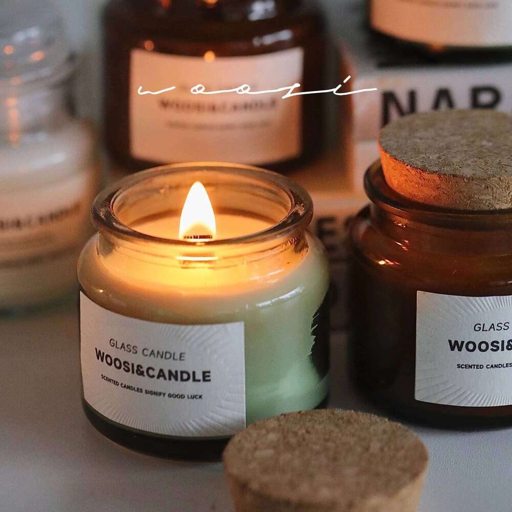 Aroma Wood Wick Smokeless Creative Candle Bedroom Atmosphere Decoration Housewarming Gift for Friends Home Decor W260304 W260305