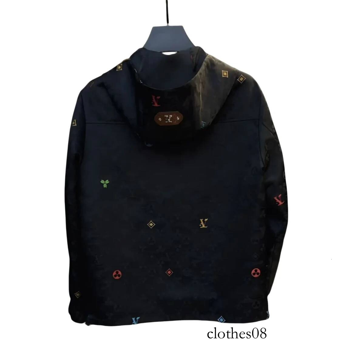 Men's Spring Autumn Thin Casual Jacket Oversized Hooded Coat with Personalized Painting Print Couples Versatile Outerwear