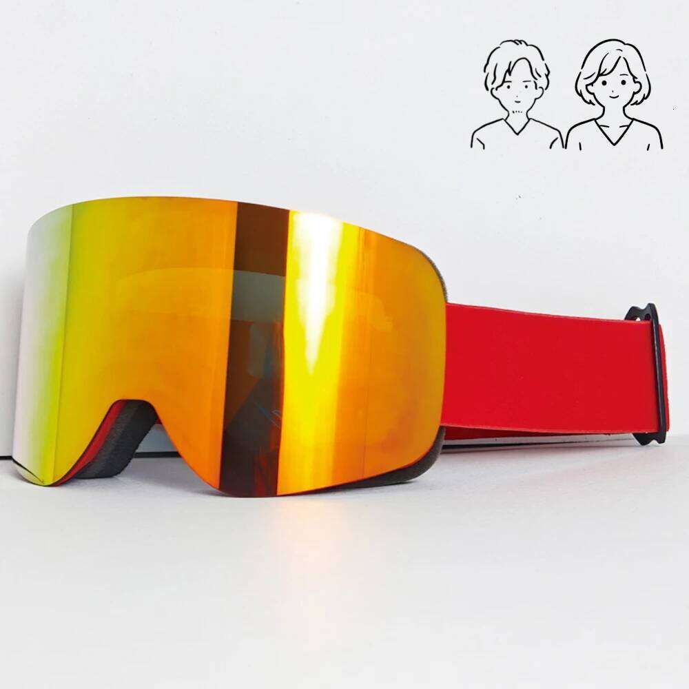 Adult Man Woman Winter Sports Protective Goggles HD Lenses Windproof Breathable Dustproof Sandproof Skiing Snowboard Gear S260304