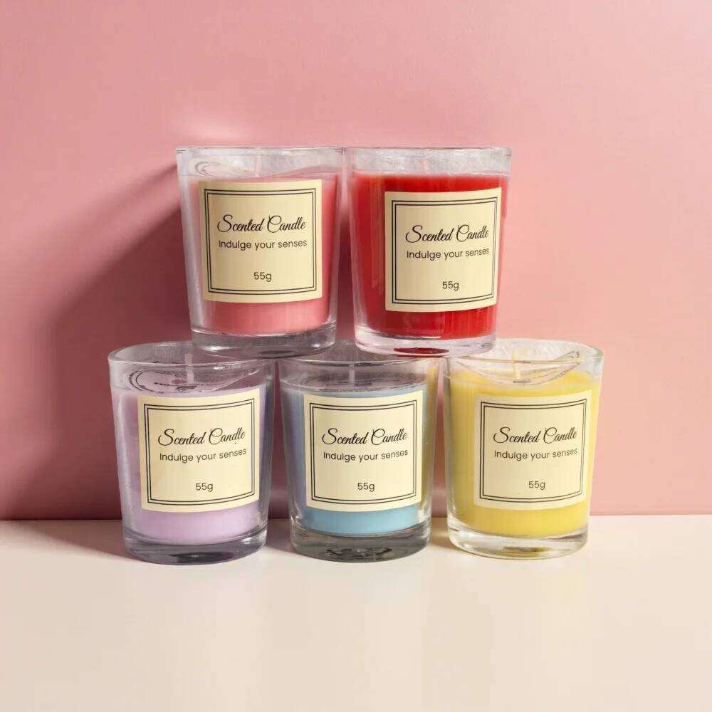 Christmas Premium Box Glass Handmade Soy Wax Smokeless Creative Aromatherapy Candle Companion Gift W260304 W260305