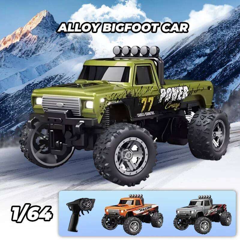 1/64 RC Off-road Climbing Alloy 2.4G Radio Mini Remote Control Car Model Toy Gift Z260304